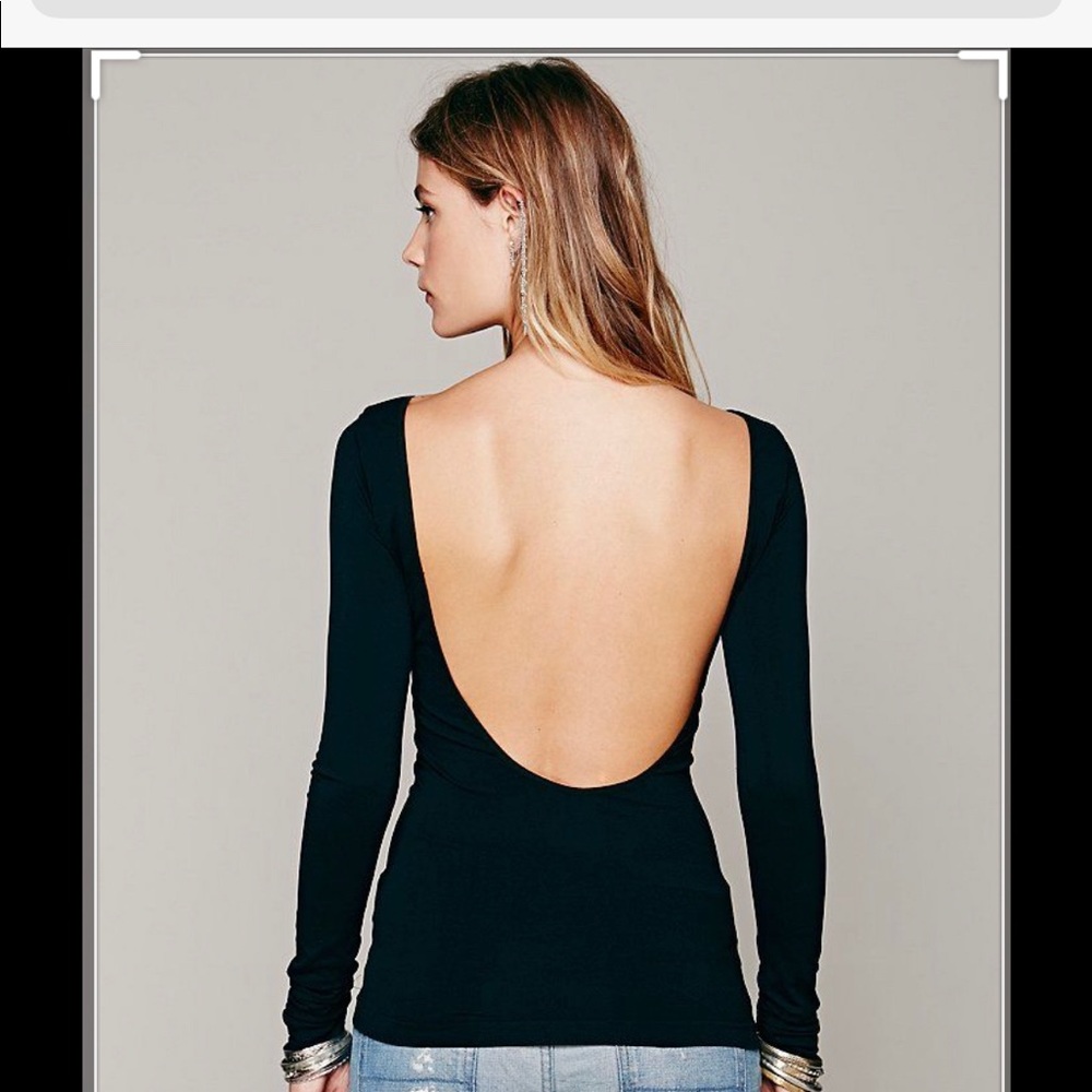 Free People Intimately Low Back Shirt